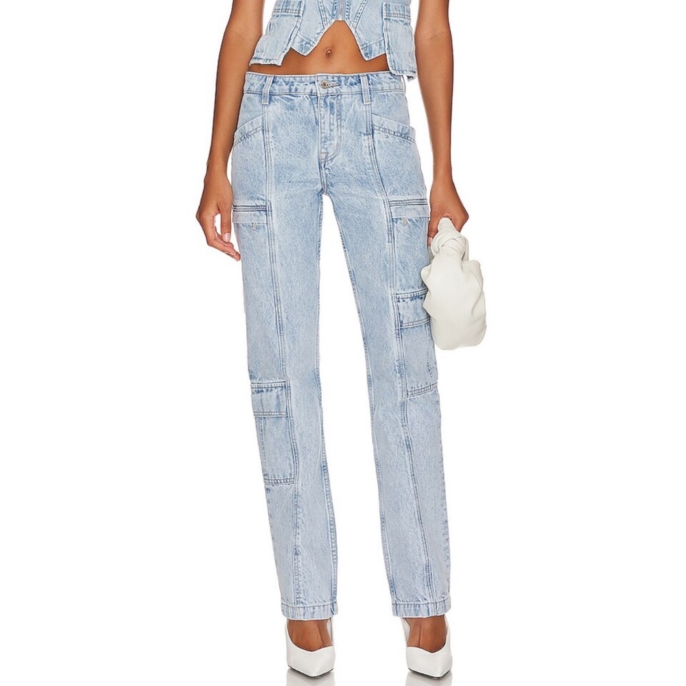 Naomi Low Rise Slim Cargo in Taos 
GRLFRND